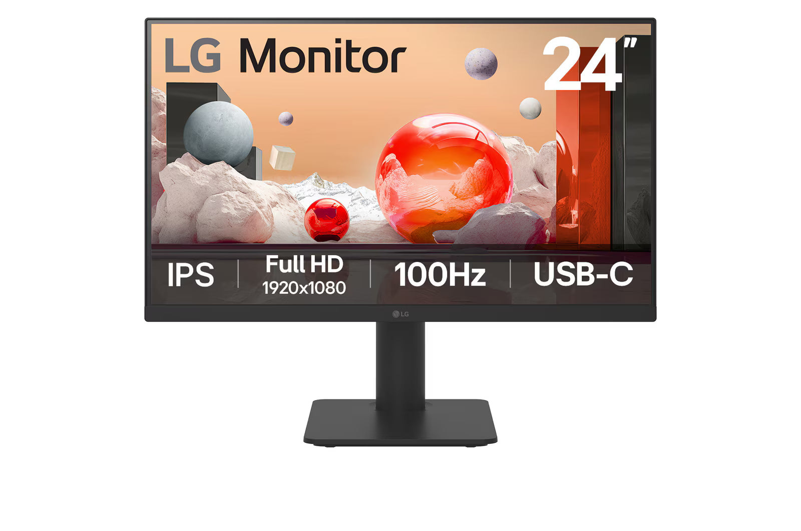LG 24MS570B-B 23.8” IPS Full HD monitor with USB-C