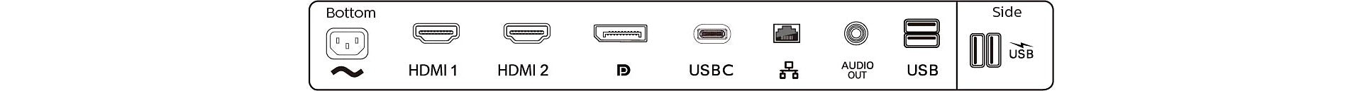 PHILIPS 279P1 27 Inch IPS LCD monitor with USB-C docking
