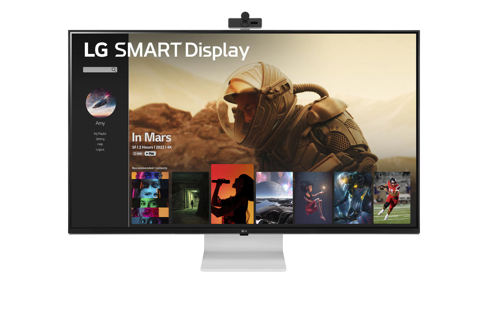 LG 43SQ700S-W UHD 4K 43" Smart Display with webOS