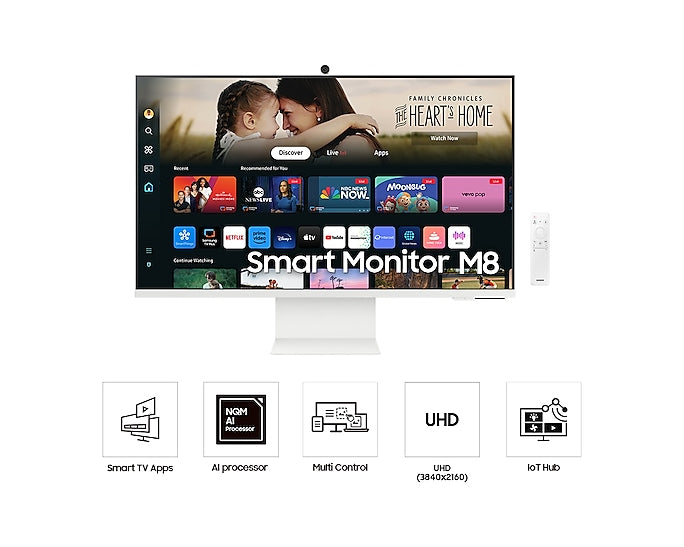SAMSUNG 32” 60Hz M80D UHD Smart Monitor M8