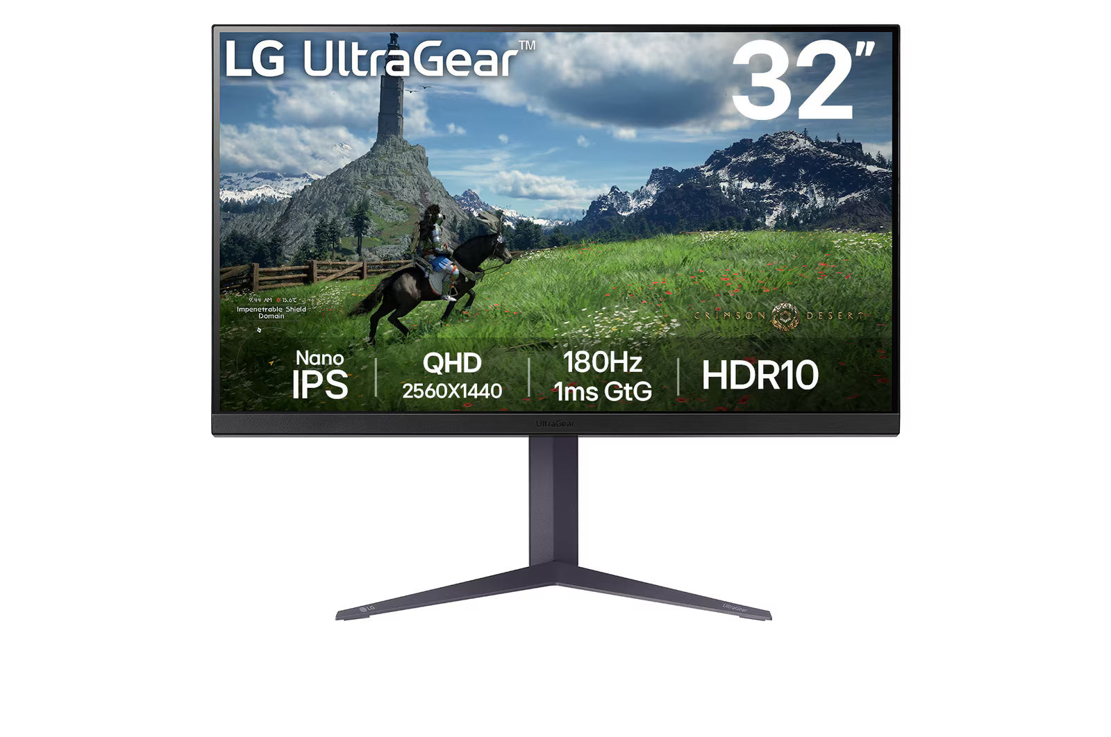 LG 32GS85Q-B 32” UltraGear QHD Nano IPS 180Hz Gaming Monitor