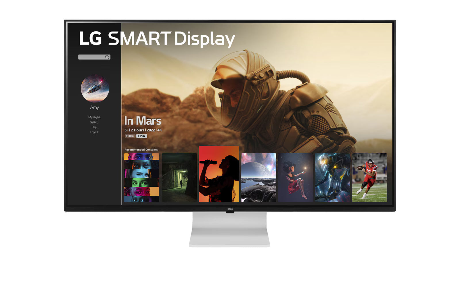 LG 43SQ700S-W UHD 4K 43" Smart Display with webOS