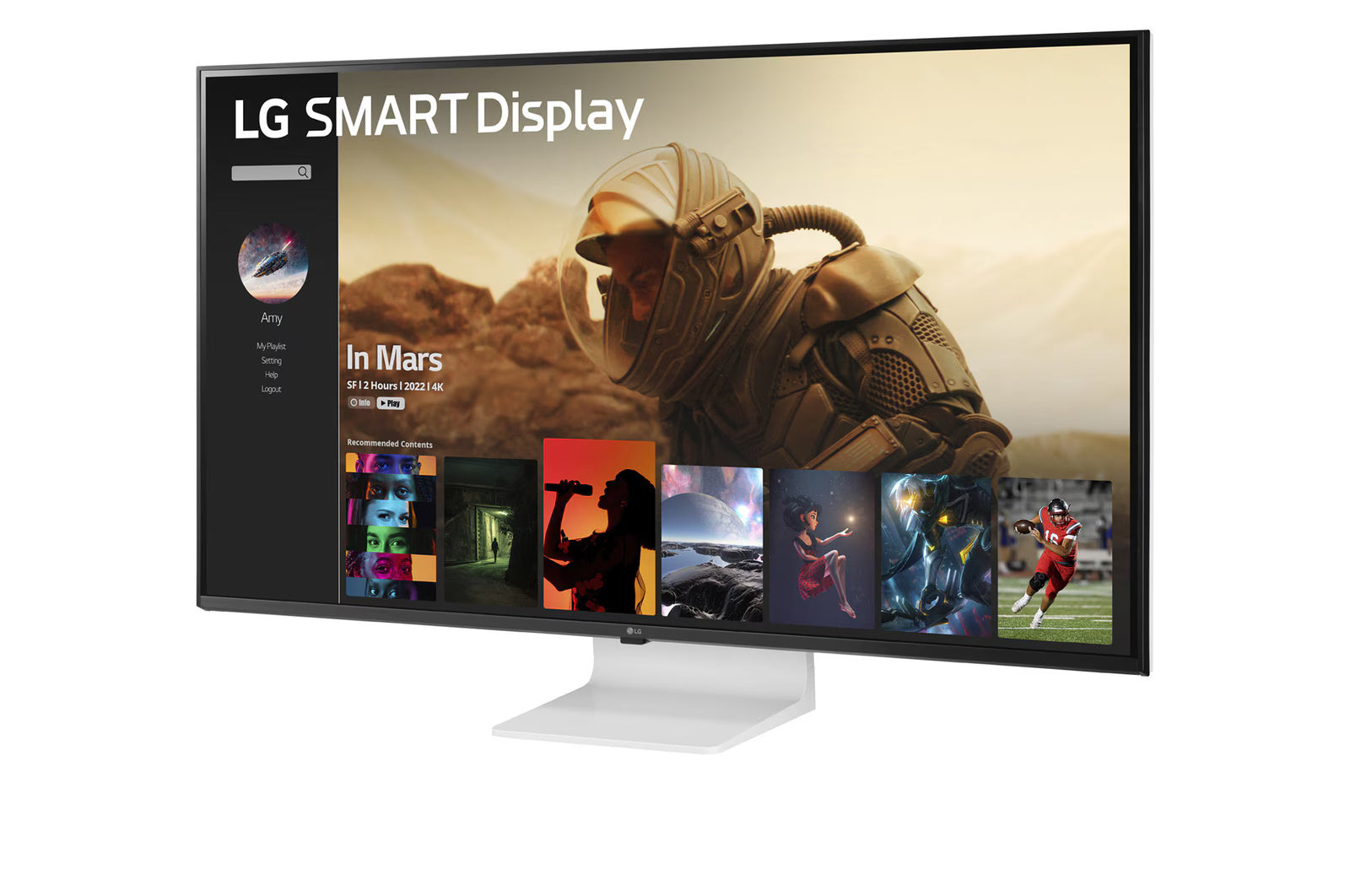 LG 43SQ700S-W UHD 4K 43" Smart Display with webOS