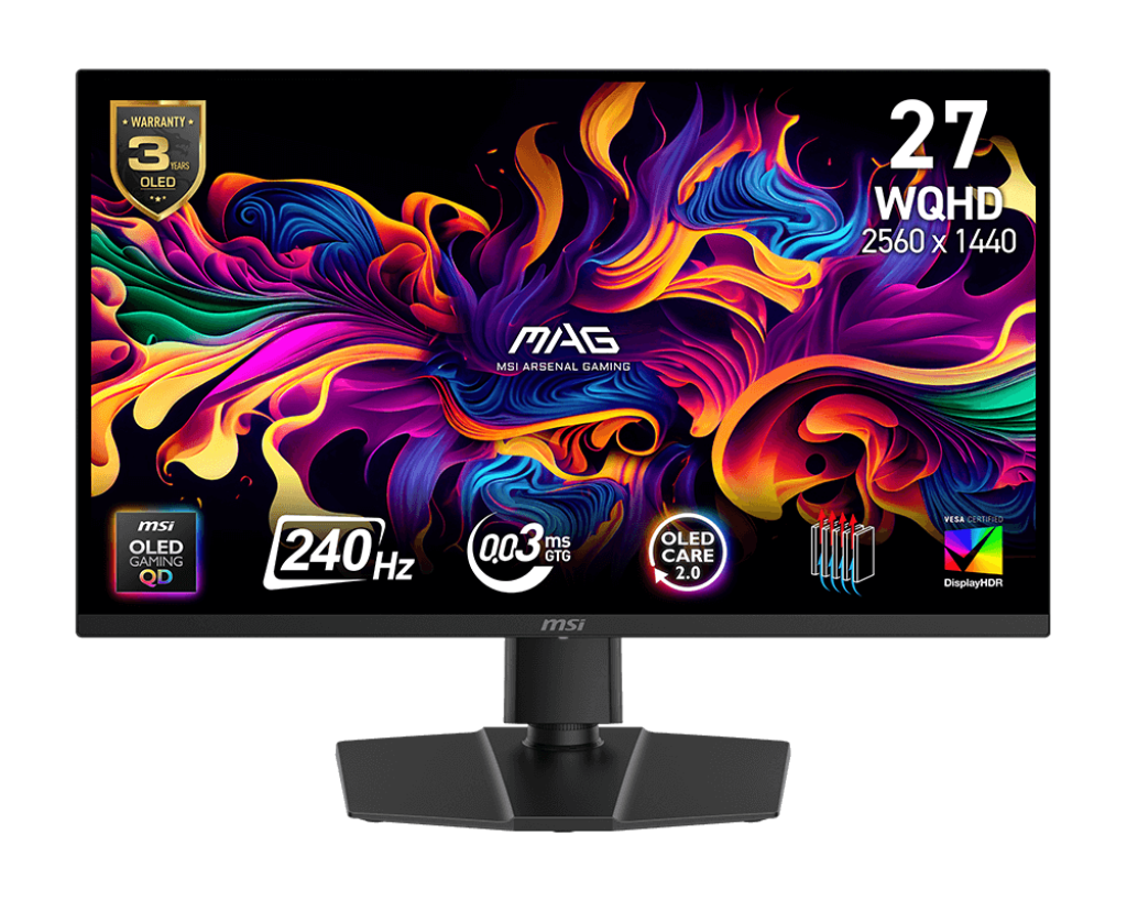 MSI 27" MAG 273QP QD-OLED X24 Gaming Monitor
