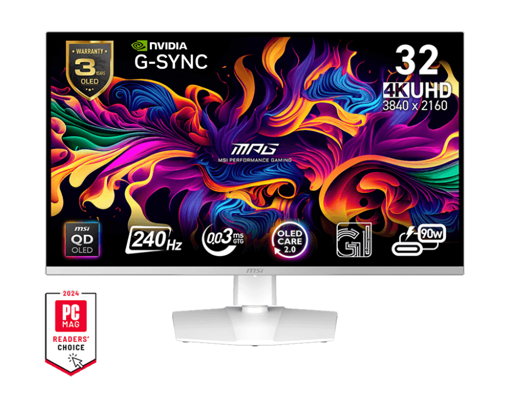 MSI 32" MPG 321URXW QD-OLED Gaming Monitor