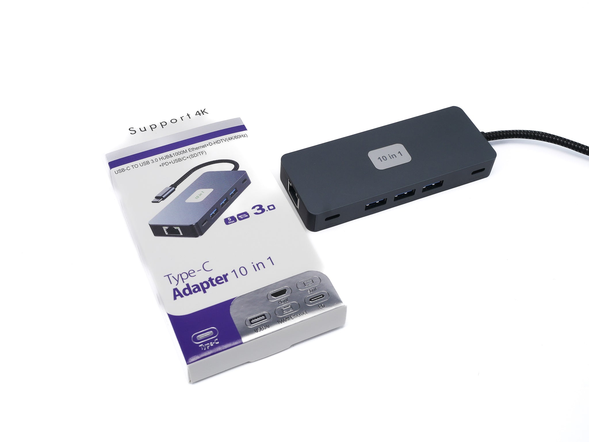 USB-C 10 in 1 USB 3.0 Multiport Adapter