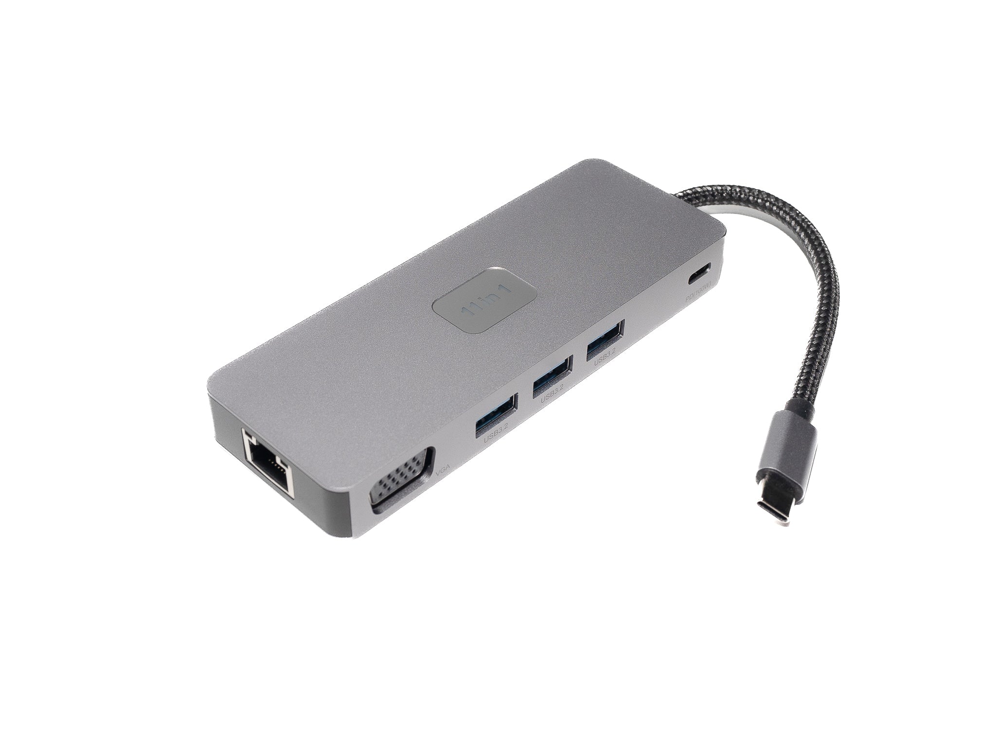 USB-C Laptop Docking Hub (11-in-1) Multiport Adapter | 4K Display | 1 Gbps Ethernet | Passthrough PD100W Charging